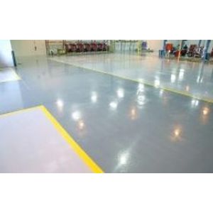 Химстойкий эластичный полиуретановый пол, высоконаполненное покрытие - ДЕМПОПОЛ-8000.