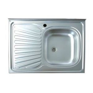 Мойка врезная, накладная из нержавейки 600X800х130 оптом 20 шт